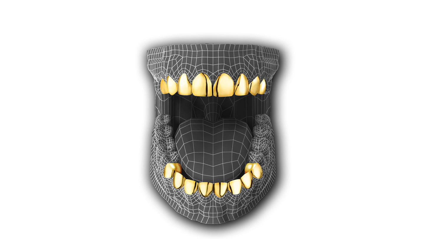 18 Karat vergoldet | 8 x 8