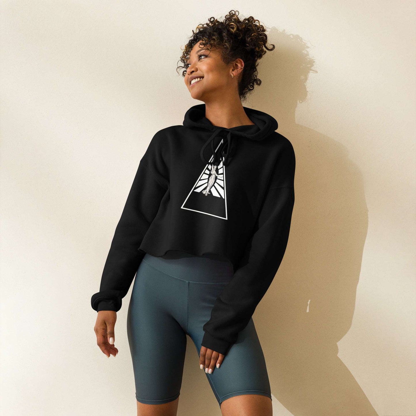CROP LARGE SIZE HOODIE