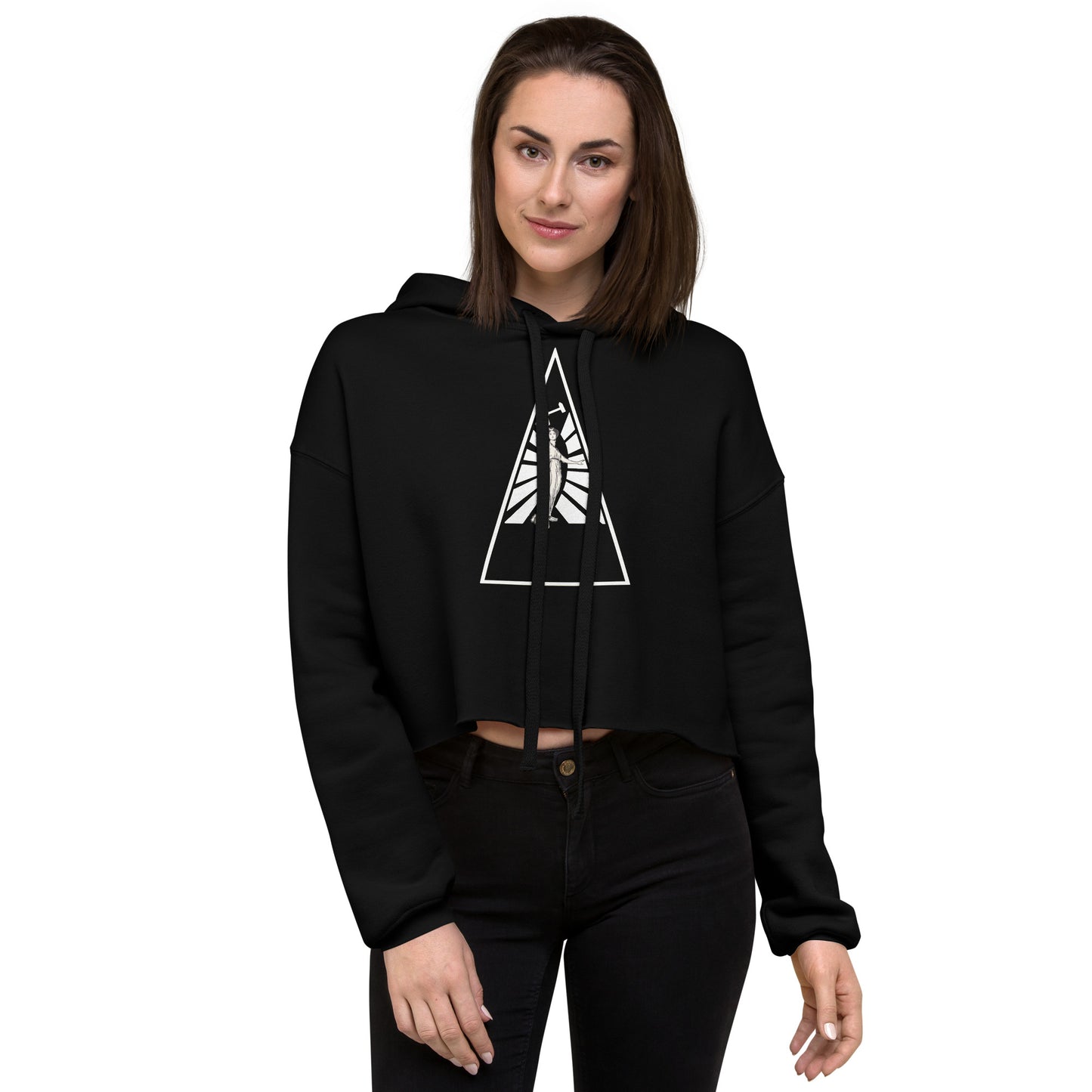 CROP LARGE SIZE HOODIE