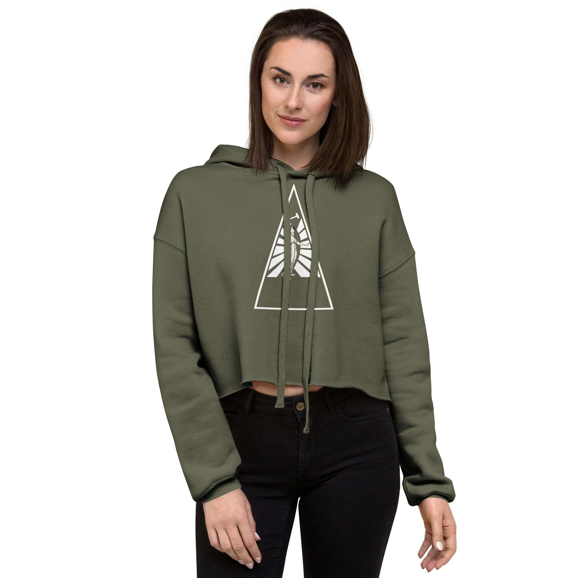 CROP LARGE SIZE HOODIE