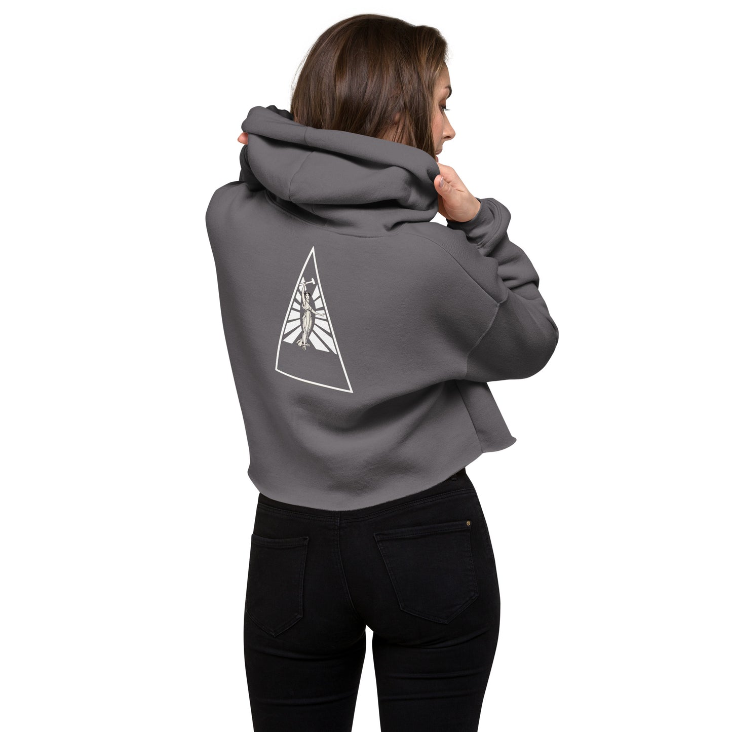 CROP LARGE SIZE HOODIE