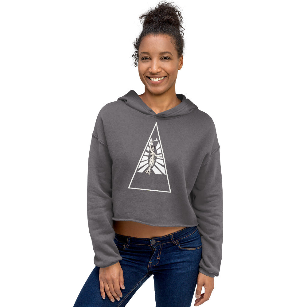 CROP LARGE SIZE HOODIE