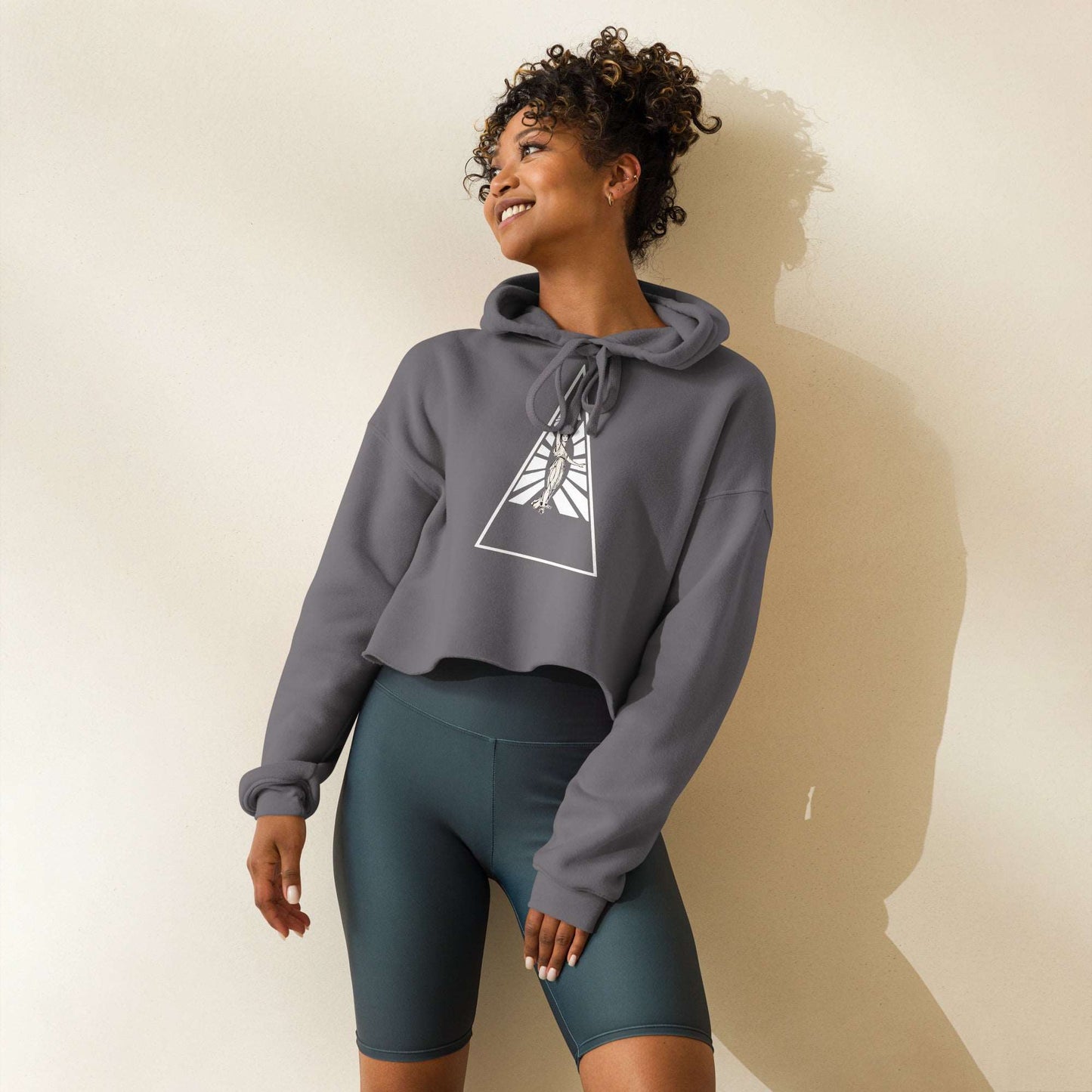 CROP LARGE SIZE HOODIE